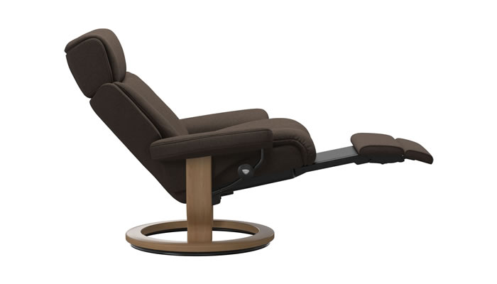 Stressless Magic Power Calido in Brown Fabric